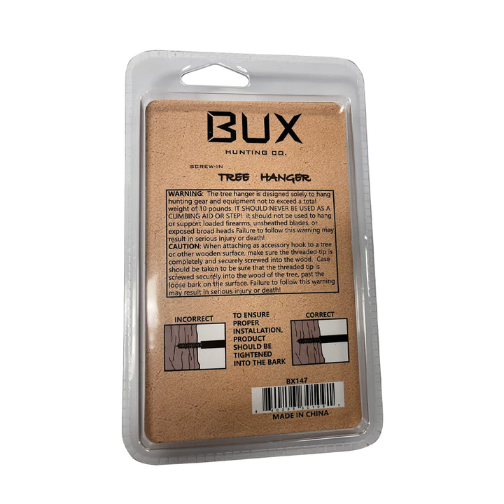BUX Tree Hanger Hooks 4 pack