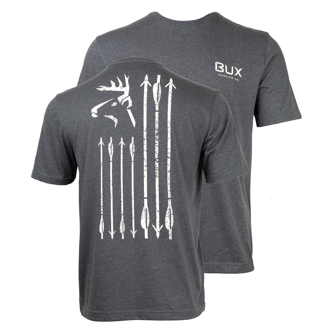 BUX Arrow Flag Grey T-Shirt